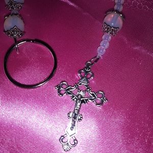 Beautiful opalite short rosary